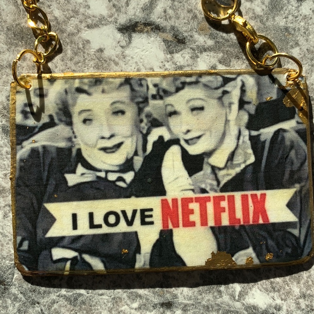 Lucy and Ethel Brass Ornament